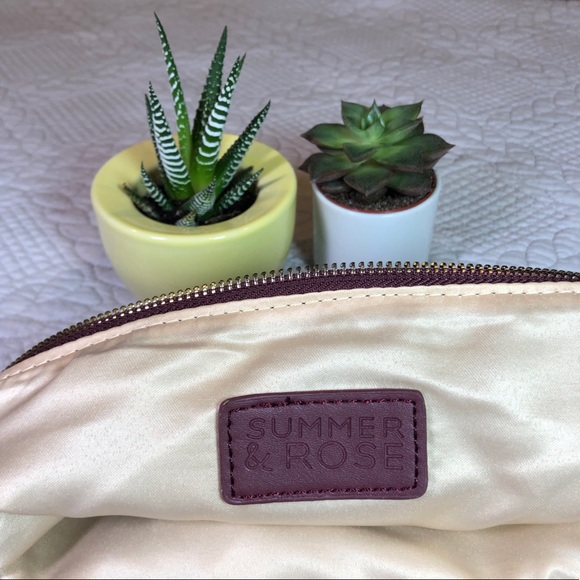 Summer and Rose Burgundy Foldover Clutch - Picture 5 of 7